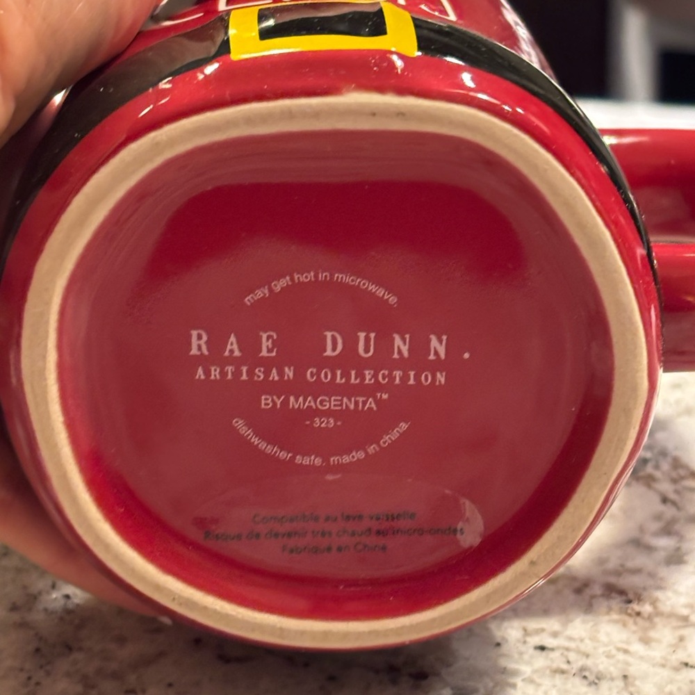 Rae Dunn Santa Claus Red and Black Mug - Picture 2 of 2
